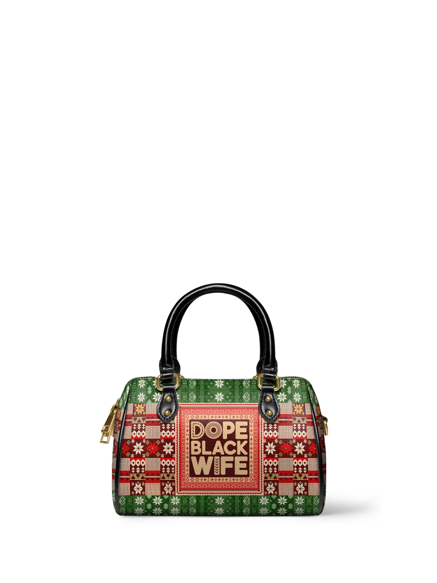 Melyla  "Dope Black Wife" Frosted Pine Mini Satchel