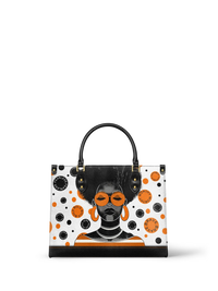 MELYLA "FAHARI" MARSHMALLOW CITRUS LEATHER HANDBAG