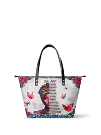 Melyla "IMANI" DOVE WHITE LEATHER TOTE BAG