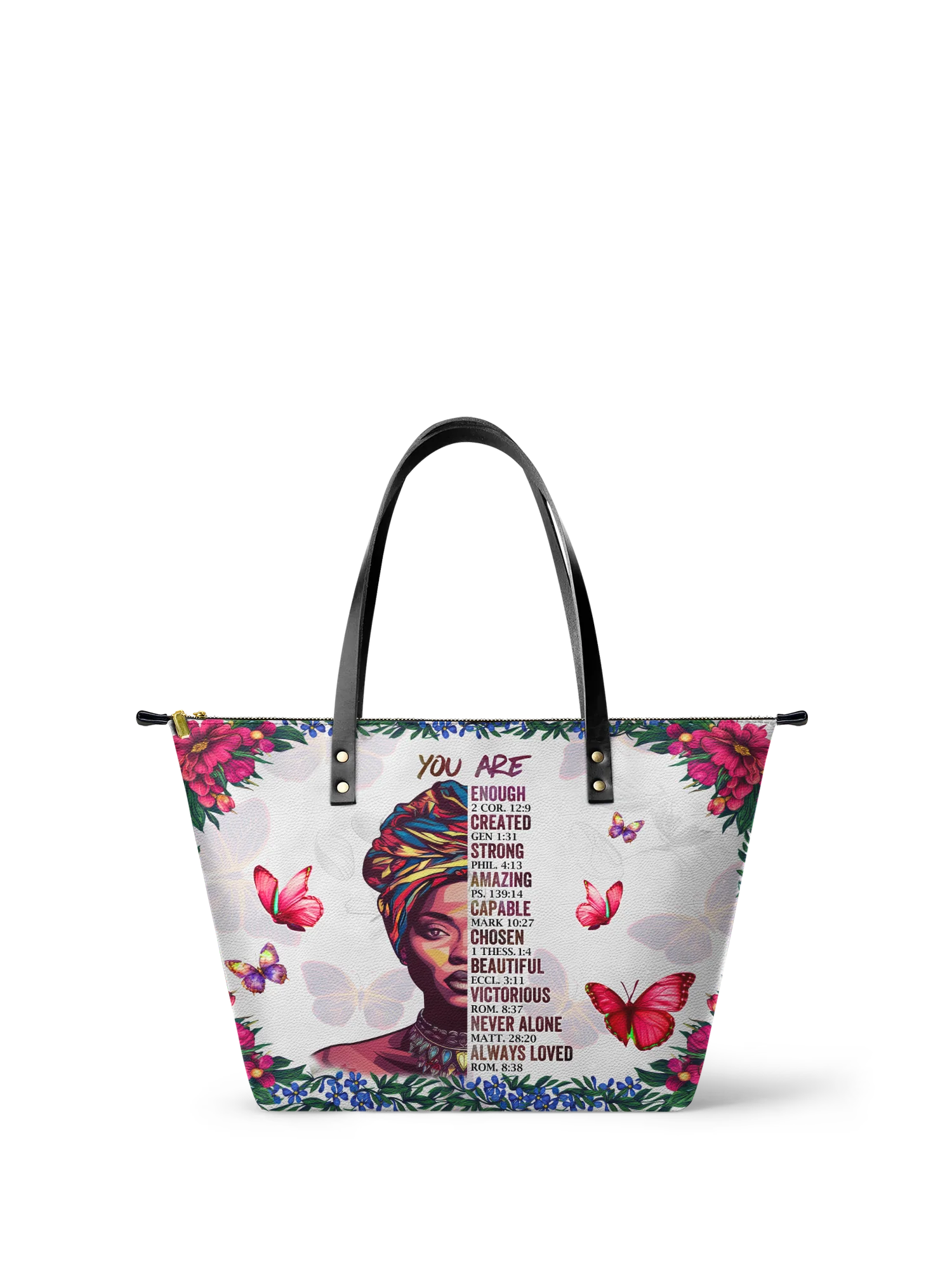 Melyla "IMANI" DOVE WHITE LEATHER TOTE BAG