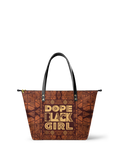 Melyla  "Dope Black Girl" Leather Tote Bag