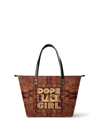Melyla  "Dope Black Girl" Leather Tote Bag