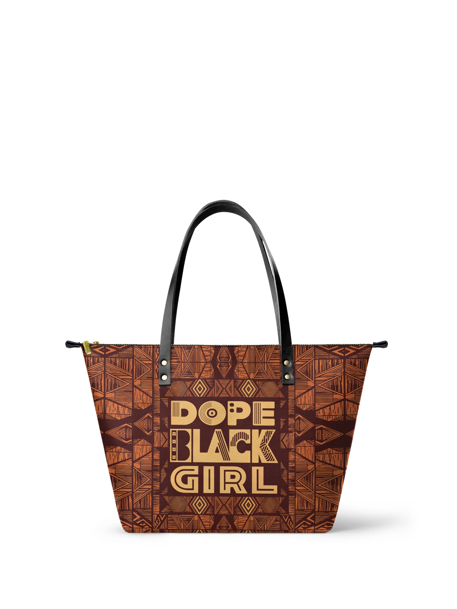 Melyla  "Dope Black Girl" Leather Tote Bag