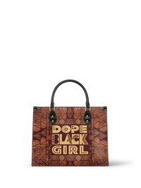 Melyla  "Dope Black Girl" Leather Handbag