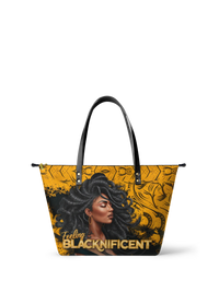 Melyla "Blacknificent" Leather Tote Bag