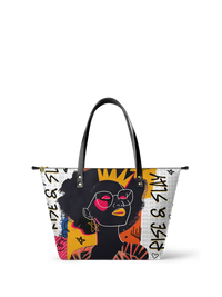 【BEST MOTHER'S DAY GIFT】Melyla"Aina" Coconut White Leather Tote Bag