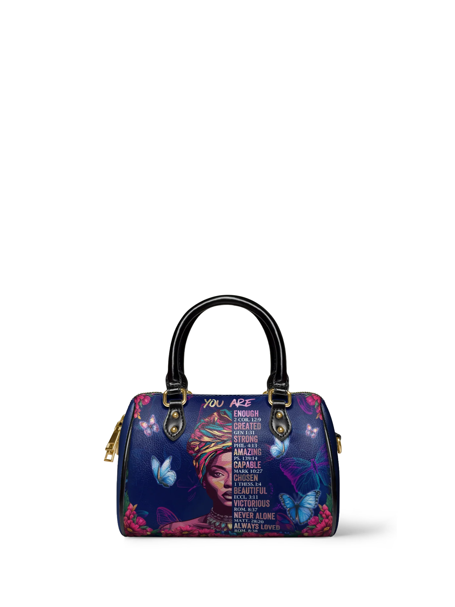 MELYLA "IMANI BLUE ORCHID MINI SATCHEL