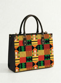 Melyla Classic Patterns Leather Handbag