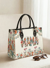 Melyla "MOM" Rose Floral Tote Bag