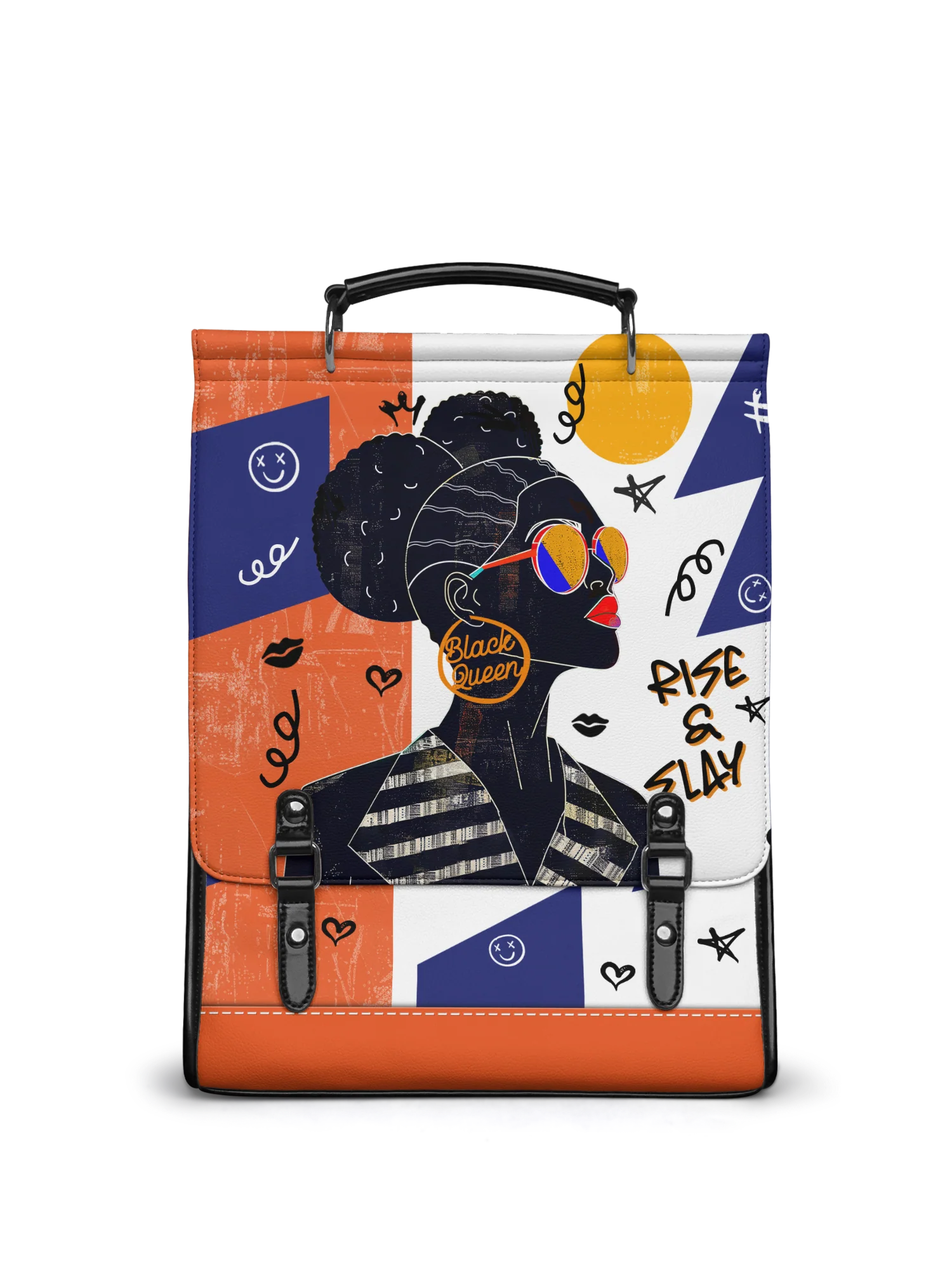 Melyla"Sanaa" Salt Pop Leather Backpack