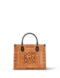 Melyla"Dope Black Mom" Leather Handbag