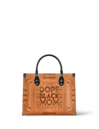 Melyla"Dope Black Mom" Leather Handbag