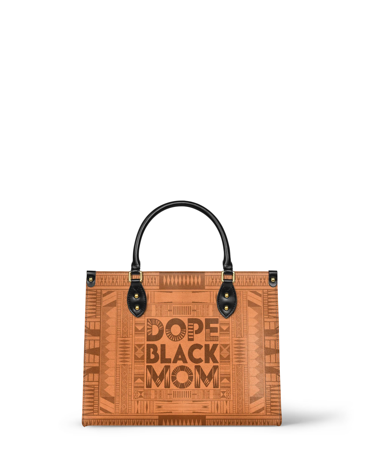 Melyla"Dope Black Mom" Leather Handbag