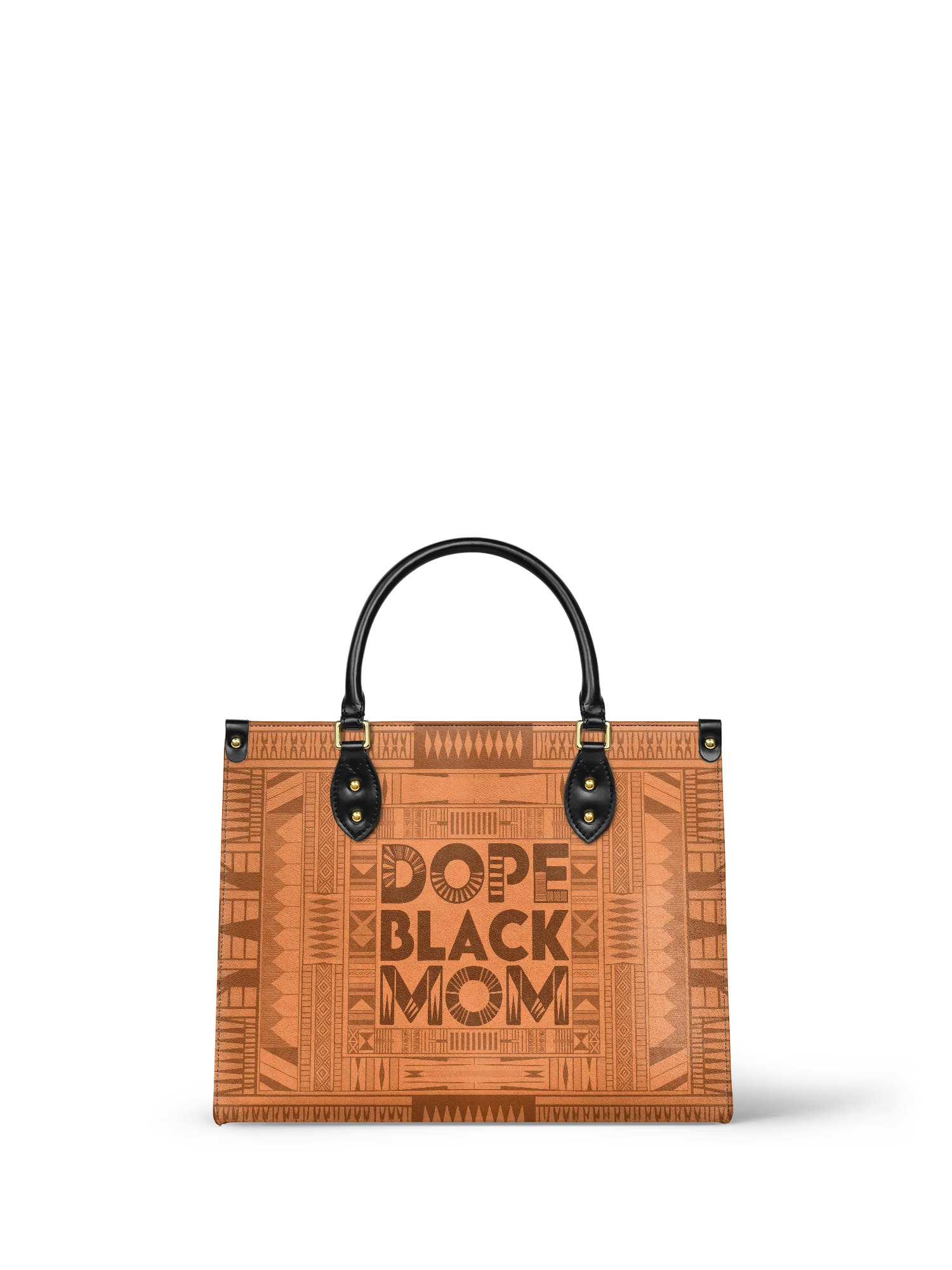Melyla"Dope Black Mom" Leather Handbag