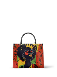 Melyla"Aina" Flame Red Leather Handbag